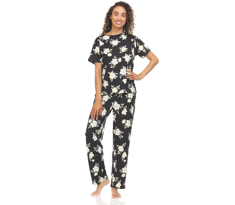 woman wearing pjs