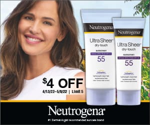 Neutrogena $4 OFF 4/13/22 - 5/8/22
