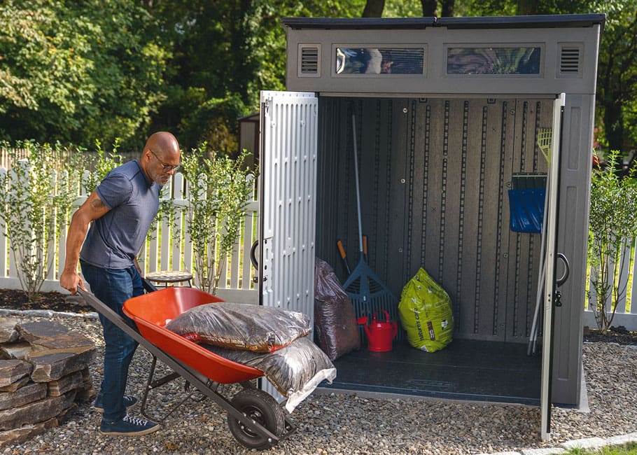 man with a wheelbarrow