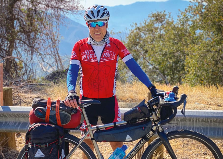 person with bike