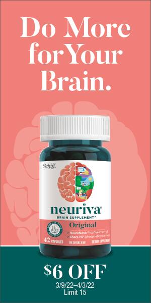 Do More for Your Brain. $6 OFF 3/9/22 - 4/3/22. Limit 15