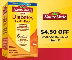 Naturemade logo. $4.50 off. 9/28/22-10/23/22 | Limit 15