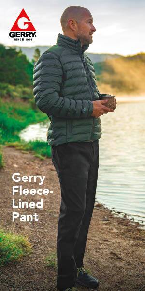 Gerry logo. Gerry fleece-lined pant