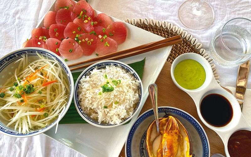 table of food
