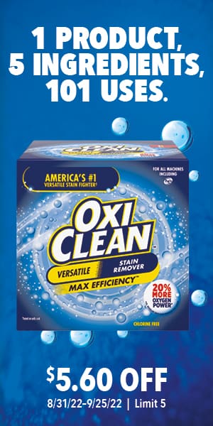 1 product, 5 ingredients, 101 uses. $5.60 off. 8/31/22-9/25/22 | Limit 5