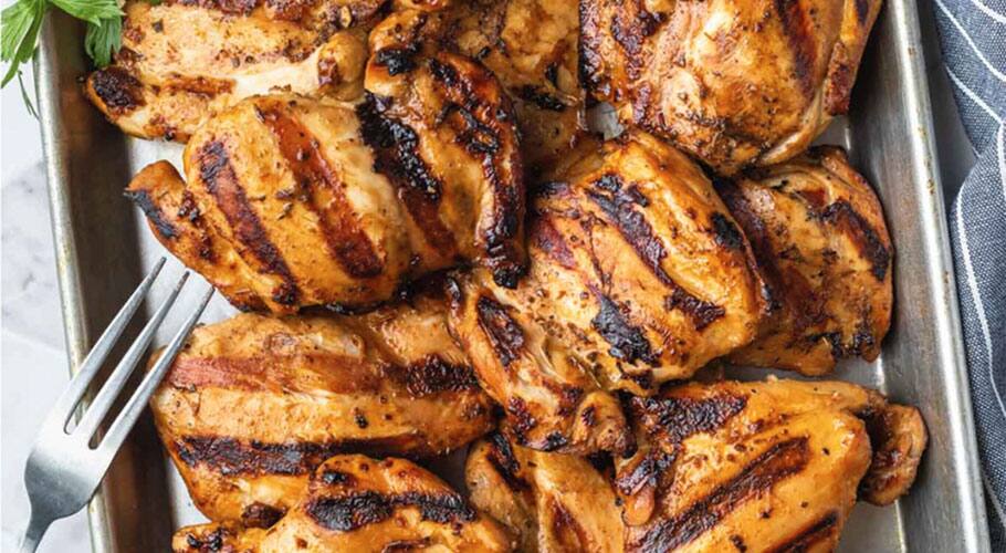 pan of fried chicken