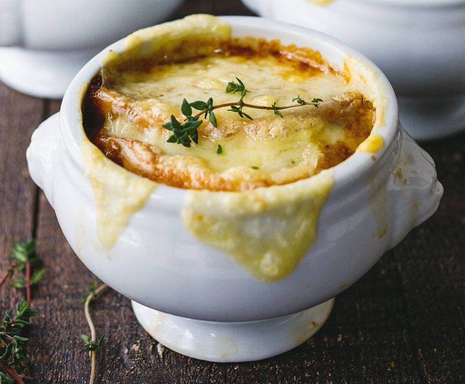 bowl of french onion soup