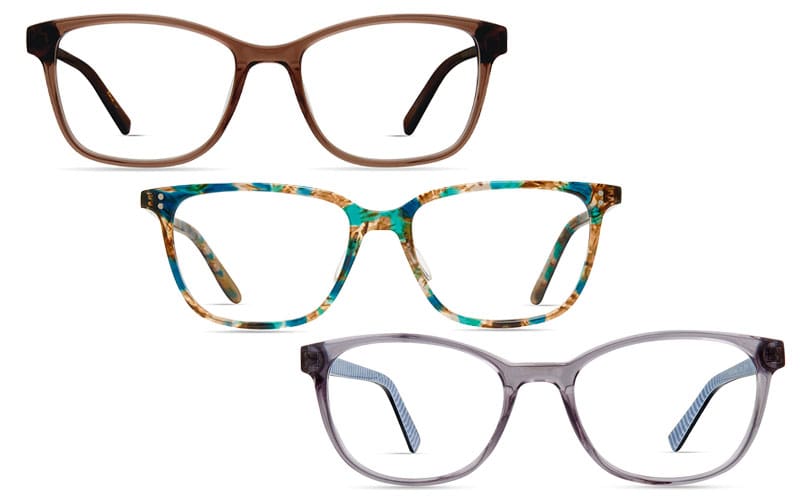 variety of glasses frames