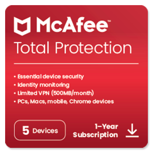 McAfee Total Protection 5 Devices