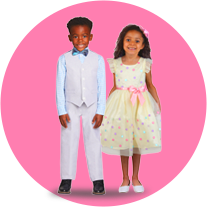 young kids in nice clothes