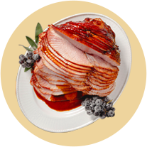 plate of ham